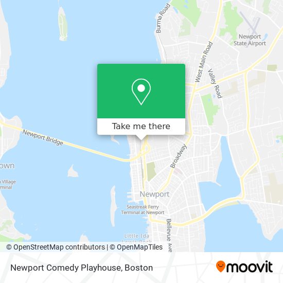 Mapa de Newport Comedy Playhouse