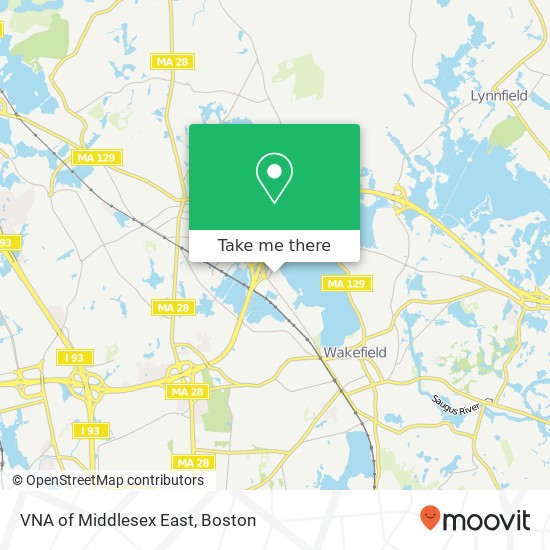 Mapa de VNA of Middlesex East