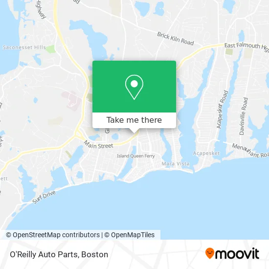 O'Reilly Auto Parts map
