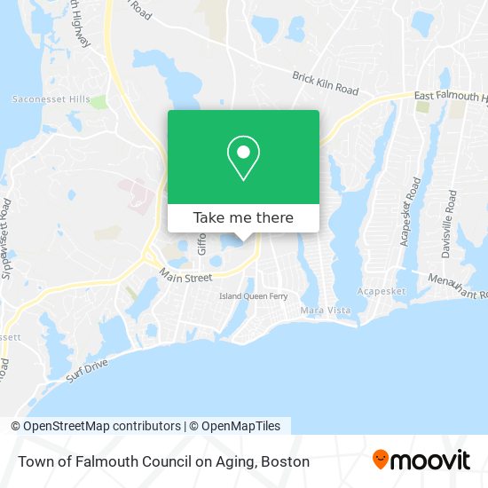 Town of Falmouth Council on Aging map