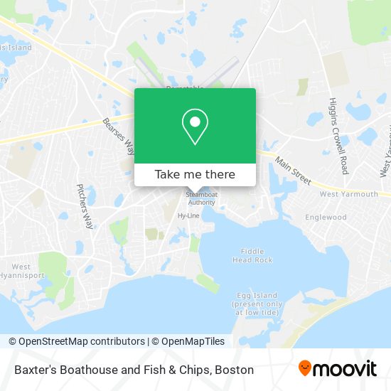 Mapa de Baxter's Boathouse and Fish & Chips