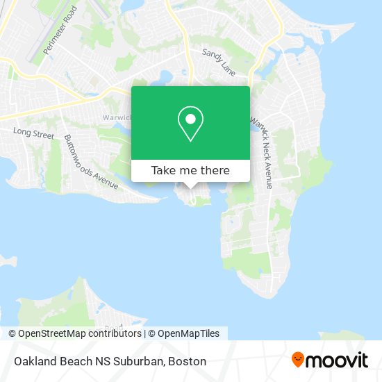Oakland Beach NS Suburban map