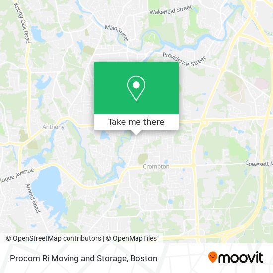 Procom Ri Moving and Storage map