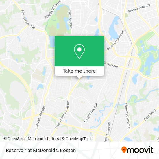 Reservoir at McDonalds map
