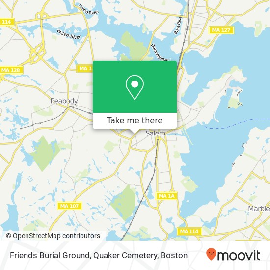 Mapa de Friends Burial Ground, Quaker Cemetery