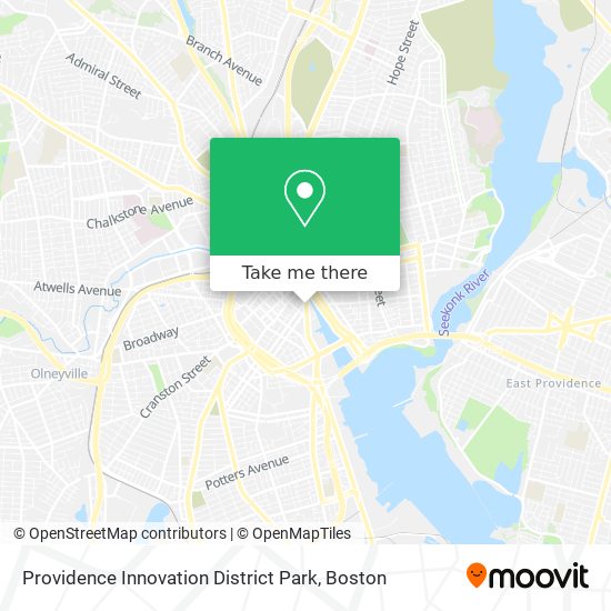 Mapa de Providence Innovation District Park