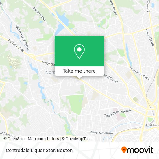 Centredale Liquor Stor map