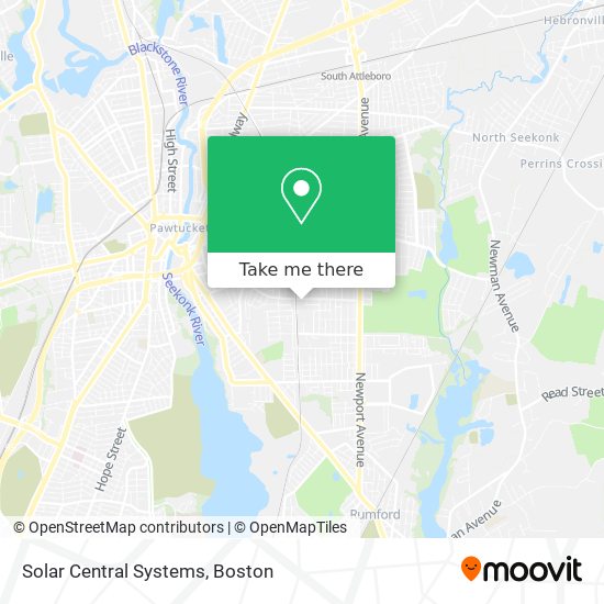 Solar Central Systems map