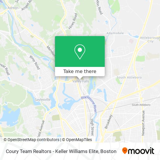 Coury Team Realtors - Keller Williams Elite map