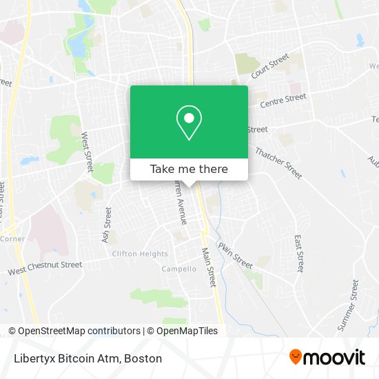 Mapa de Libertyx Bitcoin Atm