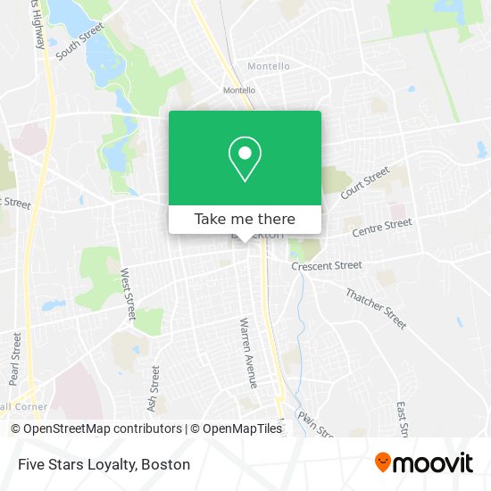 Mapa de Five Stars Loyalty