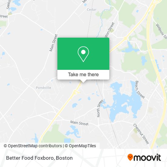 Better Food Foxboro map