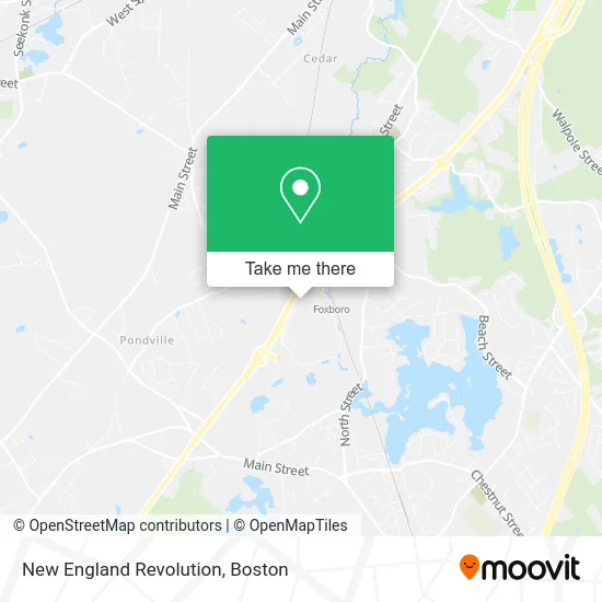 New England Revolution map