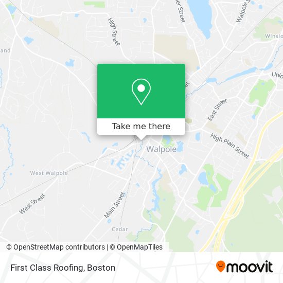 First Class Roofing map