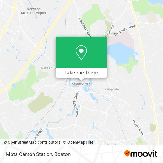 Mapa de Mbta Canton Station