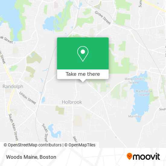 Woods Maine map