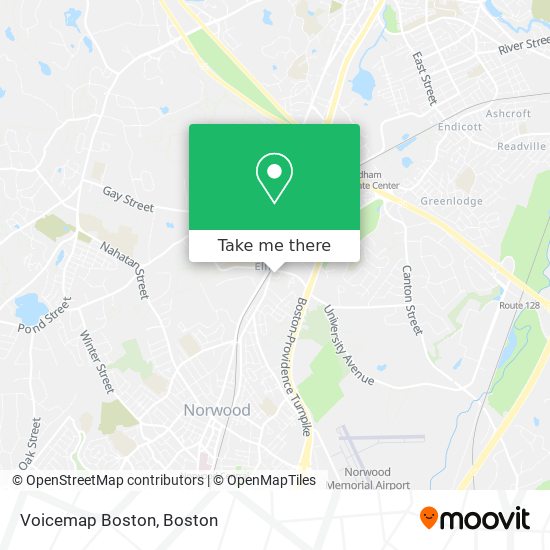 Mapa de Voicemap Boston