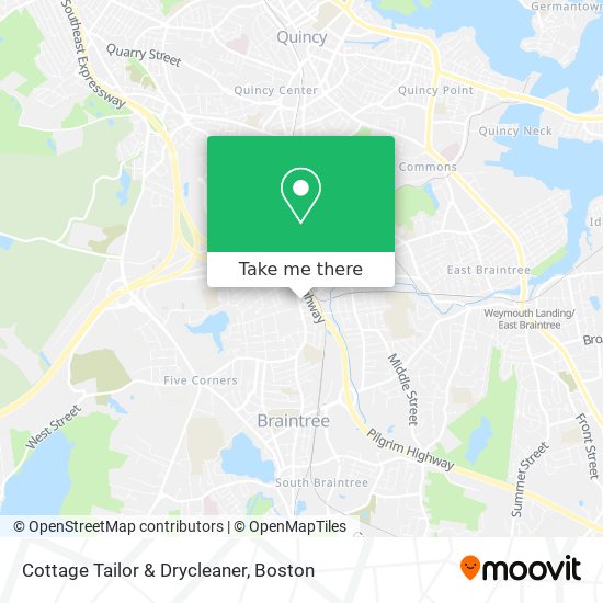 Cottage Tailor & Drycleaner map