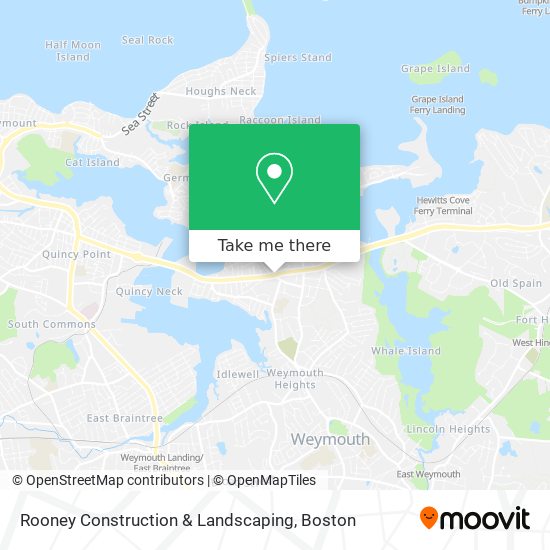 Rooney Construction & Landscaping map