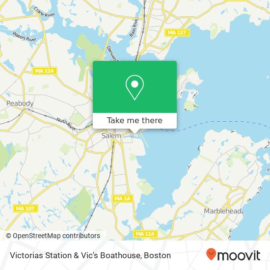 Victorias Station & Vic's Boathouse map