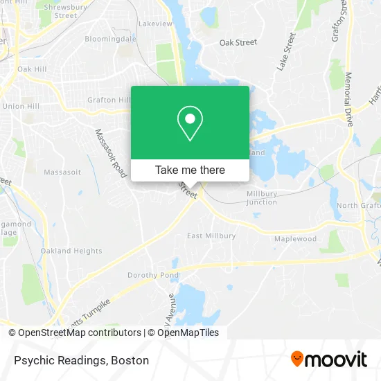 Psychic Readings map