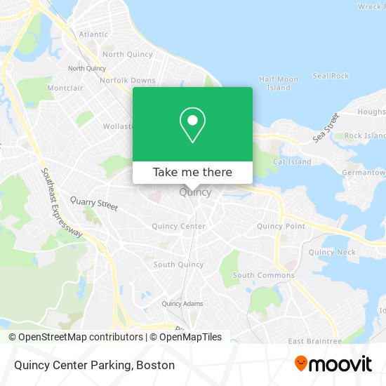 Mapa de Quincy Center Parking