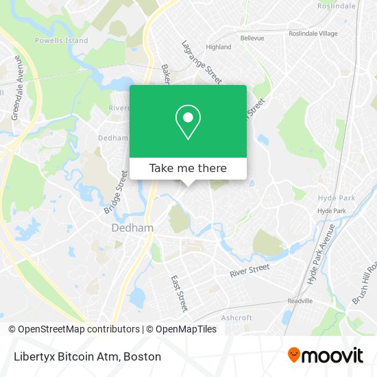 Mapa de Libertyx Bitcoin Atm