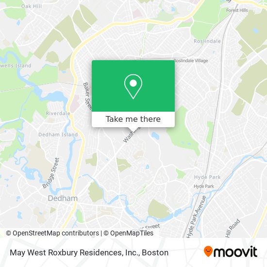May West Roxbury Residences, Inc. map