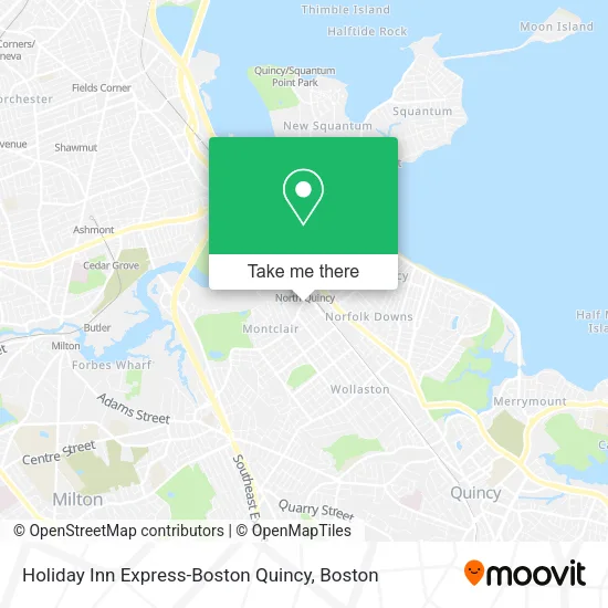 Holiday Inn Express-Boston Quincy map