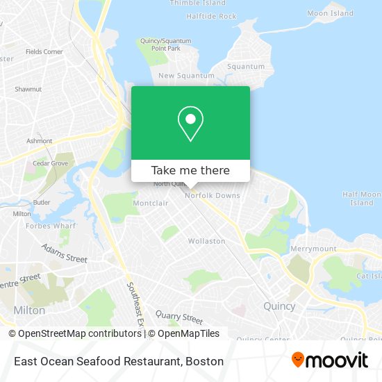 Mapa de East Ocean Seafood Restaurant