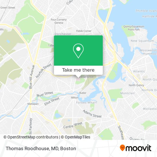 Thomas Roodhouse, MD map