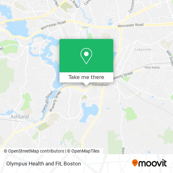 Olympus Health and Fit map