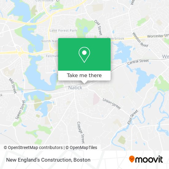 Mapa de New England's Construction