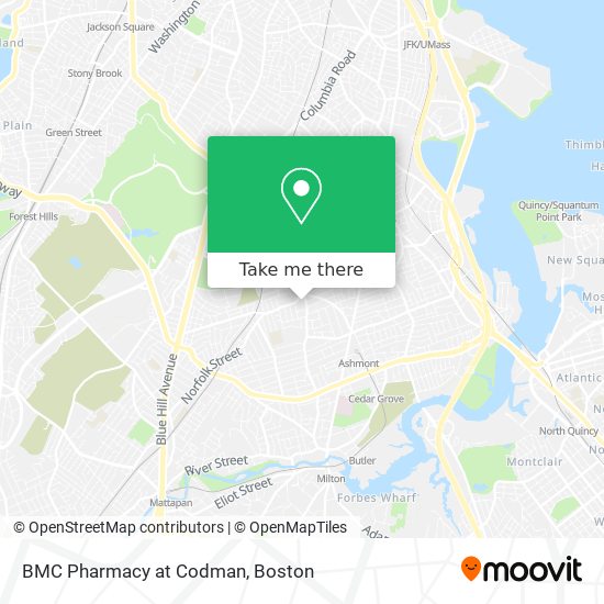 BMC Pharmacy at Codman map