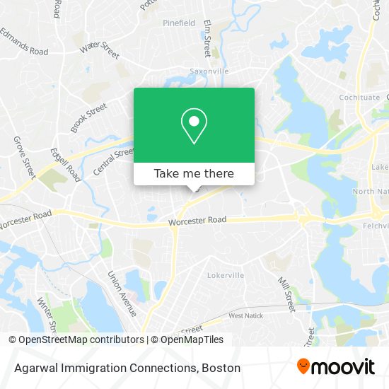 Mapa de Agarwal Immigration Connections