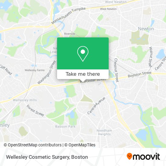 Wellesley Cosmetic Surgery map