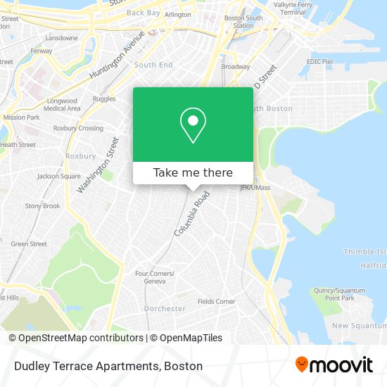 Mapa de Dudley Terrace Apartments
