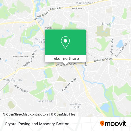Crystal Paving and Masonry map