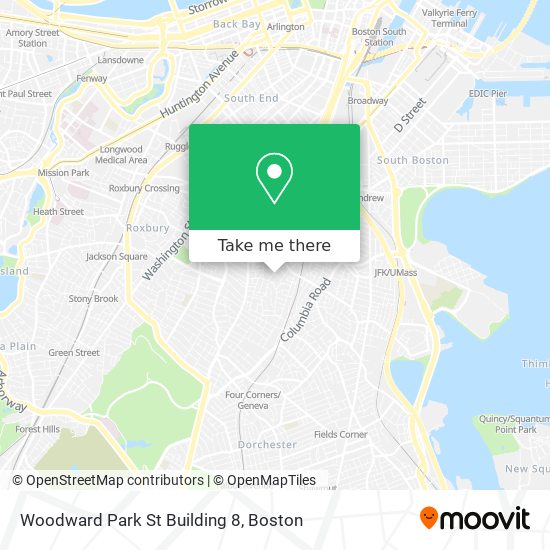 Mapa de Woodward Park St Building 8