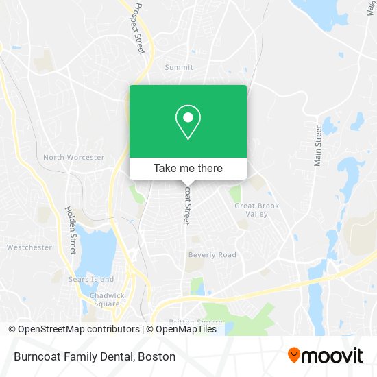 Burncoat Family Dental map