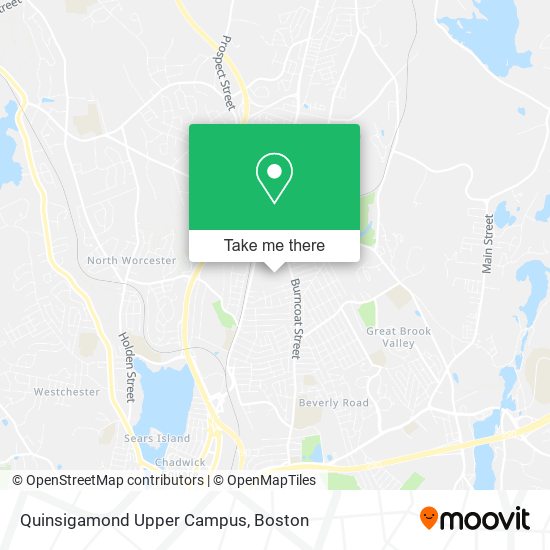 Quinsigamond Upper Campus map