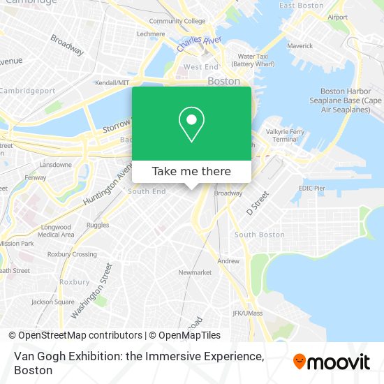 Van Gogh Exhibition: the Immersive Experience map