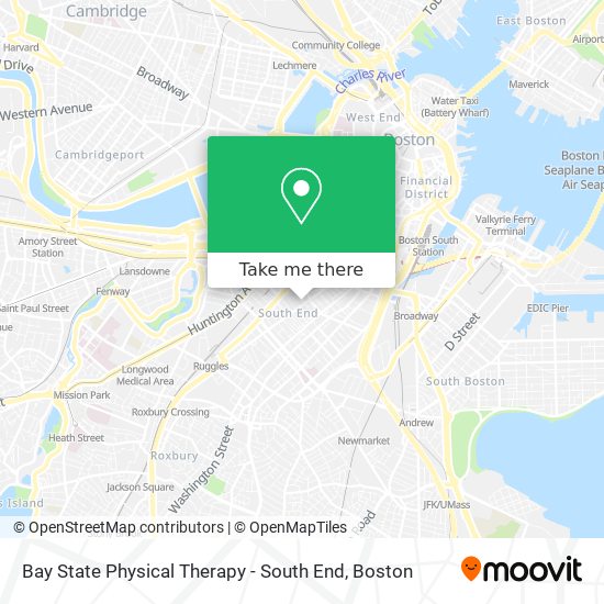 Bay State Physical Therapy - South End map