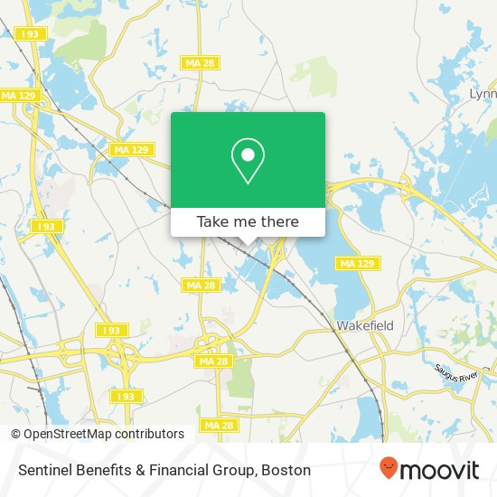 Mapa de Sentinel Benefits & Financial Group