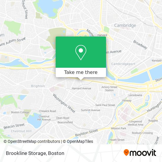 Brookline Storage map