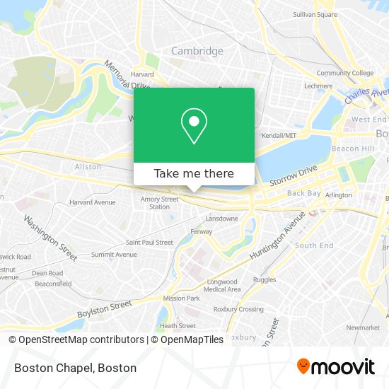 Mapa de Boston Chapel