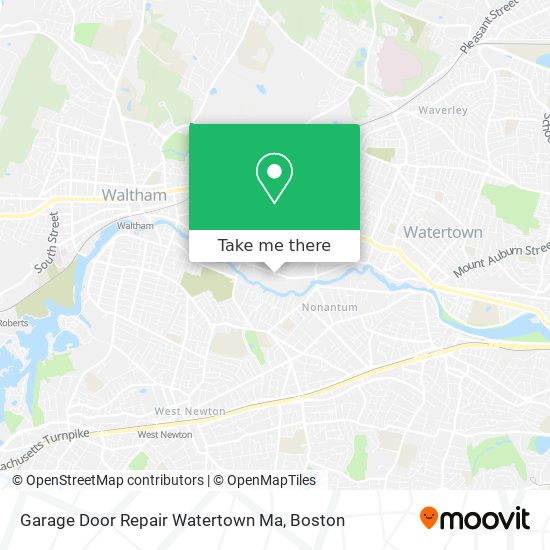 Mapa de Garage Door Repair Watertown Ma