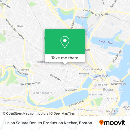 Mapa de Union Square Donuts Production Kitchen