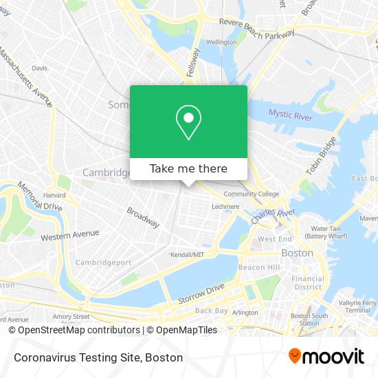 Mapa de Coronavirus Testing Site