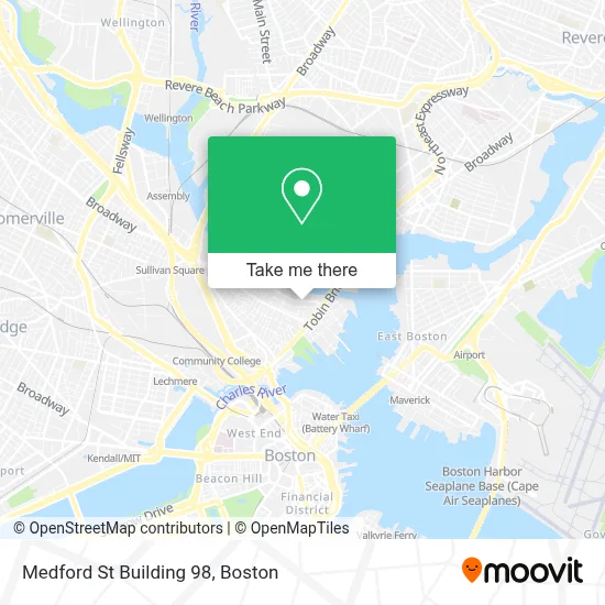 Medford St Building 98 map